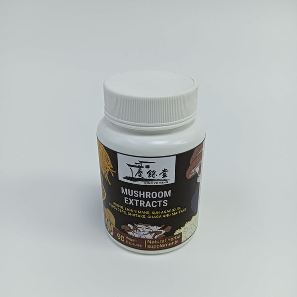 QING YU TANG Natural herbal supplements Natural Herbal Supplement for Immune Support, Mushroom Extracts, 90 Vegan Capsules