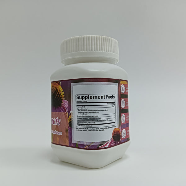 PU JI TANG Medicinal Herb Extracts 120 Softgels - Immune Support Supplement with Echinacea, Reishi, Astragalus, Licorice Root