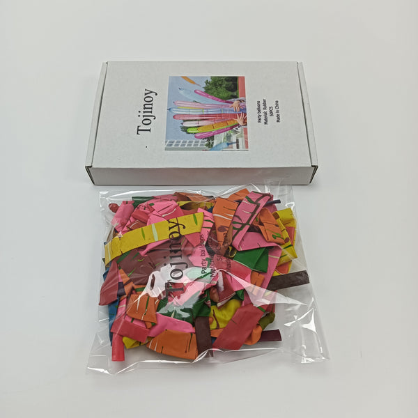 Tojinoy Party balloons Multicolor Party Balloons, Rubber Material, 50 Pieces