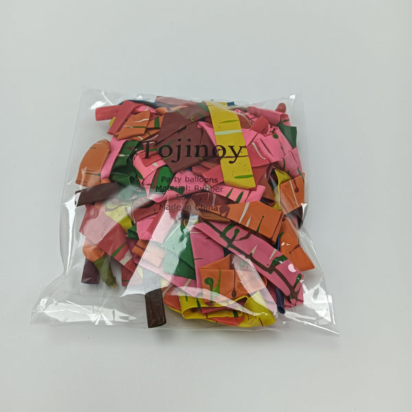 Tojinoy Party balloons Multicolor Party Balloons, Rubber Material, 50 Pieces
