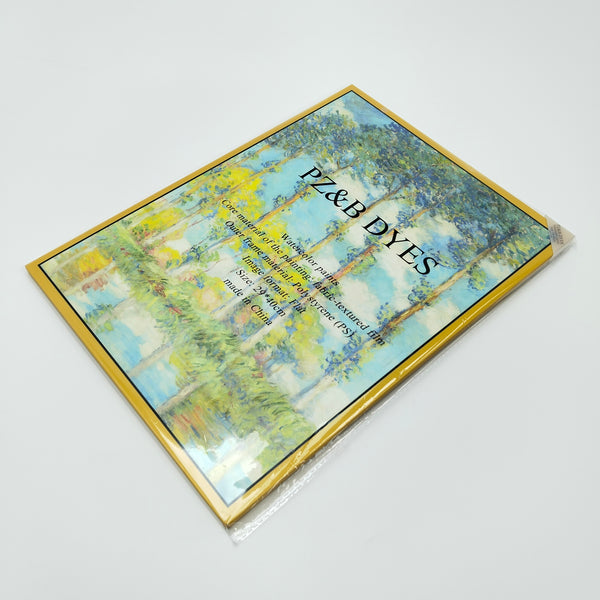 PZ&B DYES Watercolor paints Exquisite Watercolor Paints, Fabric-Textured Film, Polystyrene Frame, Flat Format, 29x40cm
