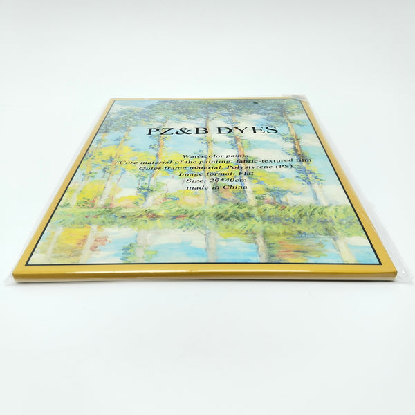 PZ&B DYES Watercolor paints Exquisite Watercolor Paints, Fabric-Textured Film, Polystyrene Frame, Flat Format, 29x40cm