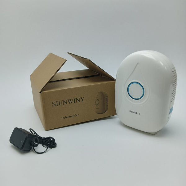 SIENWINY Dehumidifier 25W Dehumidifier, 200-300ml per 24 Hours Capacity, 9V with Power Adapter