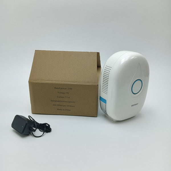 SIENWINY Dehumidifier 25W Dehumidifier, 200-300ml per 24 Hours Capacity, 9V with Power Adapter