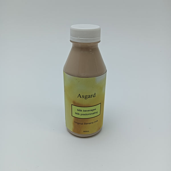 Asgard Milk beverages, milk predominating Original Banana Milk - 360ml, Low - Calorie Healthy Drink for Daily Hydration