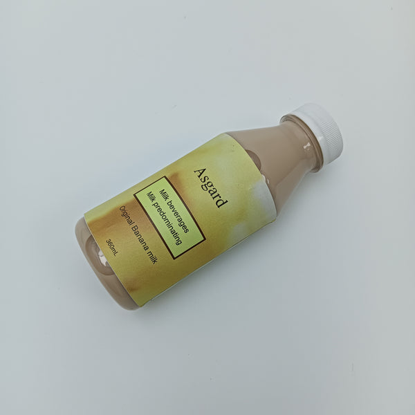 Asgard Milk beverages, milk predominating Original Banana Milk - 360ml, Low - Calorie Healthy Drink for Daily Hydration