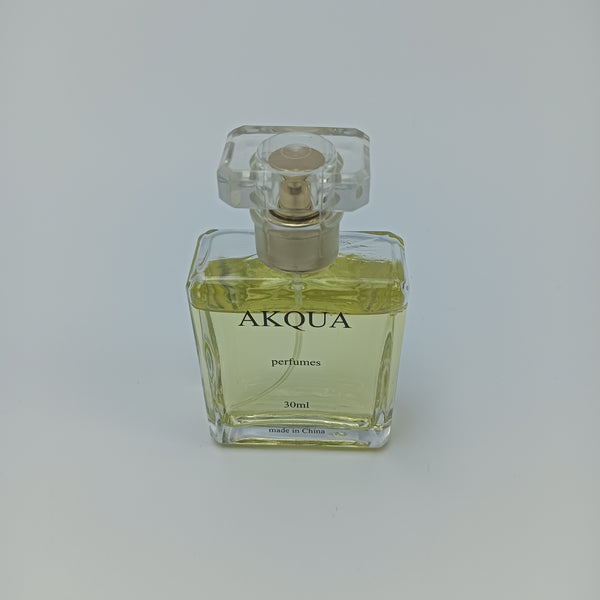 AKQUA perfumes 30ml Perfume Spray, Light Floral Fragrance, Square Glass Bottle with Crystal Cap, Unisex