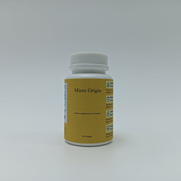 Micro Origin Dietary supplements for humans 60 Softgels,  Non - GMO, Gluten - Free, Vegan - Friendly
