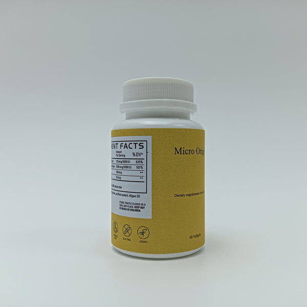 Micro Origin Dietary supplements for humans 60 Softgels,  Non - GMO, Gluten - Free, Vegan - Friendly
