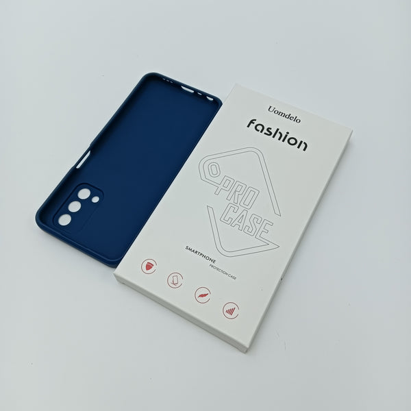 Uomdelo Cases for mobile phones Smartphone Protection Case, Blue, Silicone Material with Camera Cutouts