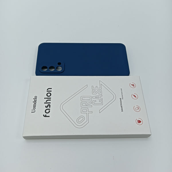 Uomdelo Cases for mobile phones Smartphone Protection Case, Blue, Silicone Material with Camera Cutouts