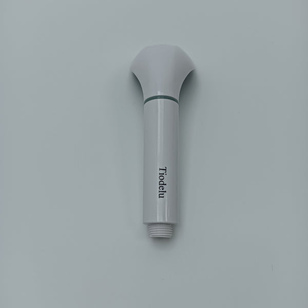 Tiodelu Plumbing fixtures, shower sprayers Handheld Shower Head, White and Gray, Universal Threaded Connection