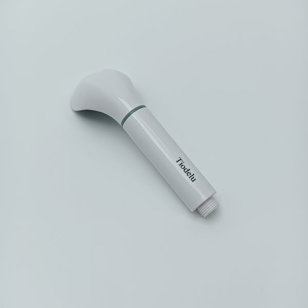 Tiodelu Plumbing fixtures, shower sprayers Handheld Shower Head, White and Gray, Universal Threaded Connection