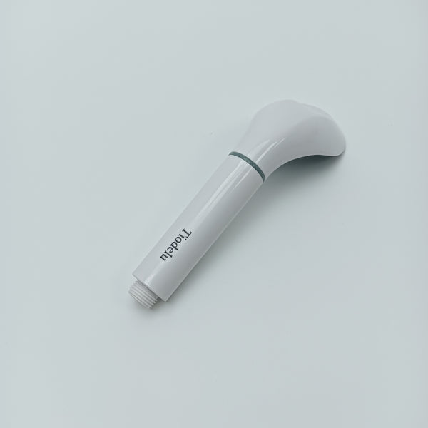 Tiodelu Plumbing fixtures, shower sprayers Handheld Shower Head, White and Gray, Universal Threaded Connection