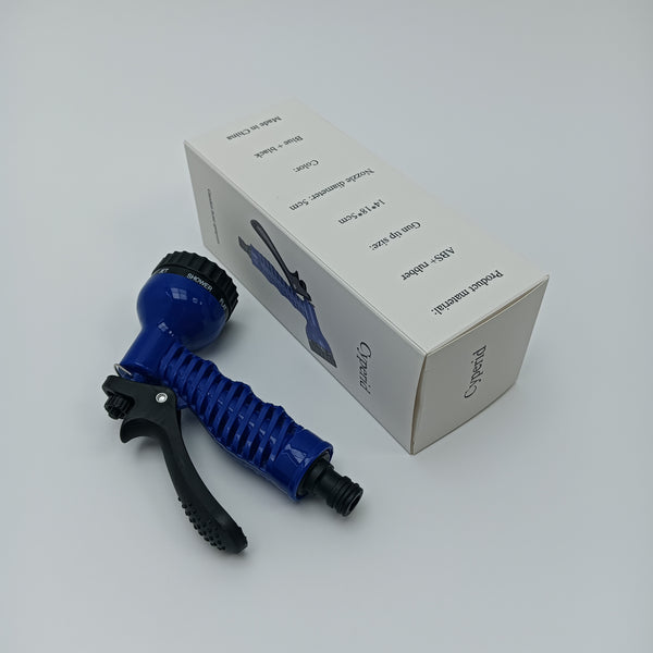 Cyperid Garden hose sprayers Blue Garden Hose Spray Nozzle, Multi-Pattern Water Sprayer with Trigger Handle