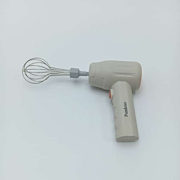 Pundoxo Electric egg beaters Portable Electric Hand Mixer with Whisk Attachment, Handheld Egg Beater, Beige