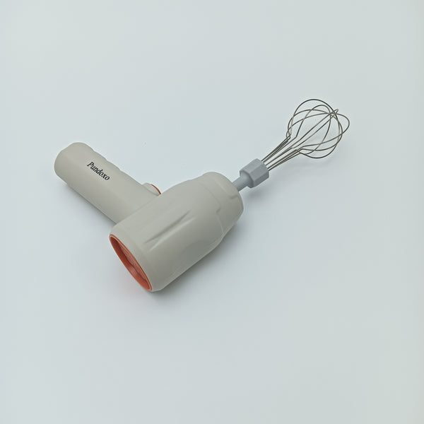 Pundoxo Electric egg beaters Portable Electric Hand Mixer with Whisk Attachment, Handheld Egg Beater, Beige