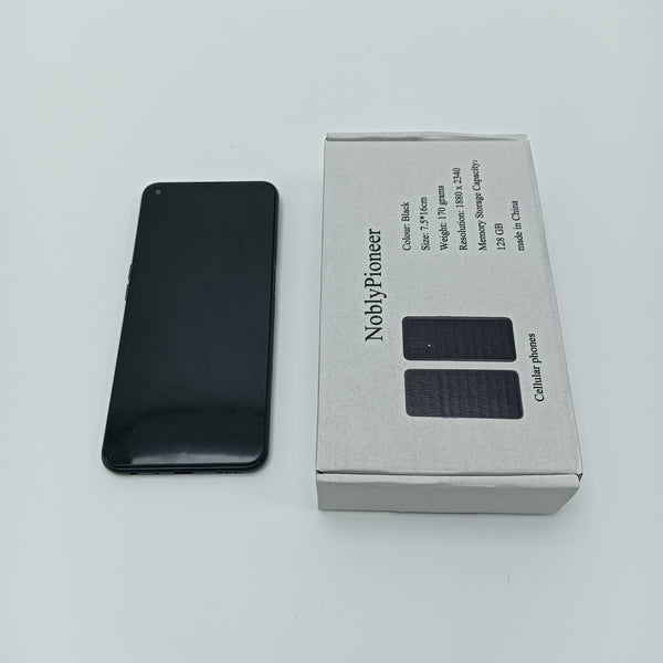 NoblyPioneer Cellular phones Black Cellular Phone, 7.5x16cm, 1880x2340 Resolution, 128 GB Storage, 170 grams