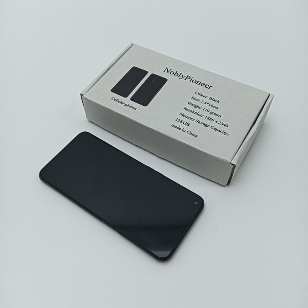 NoblyPioneer Cellular phones Black Cellular Phone, 7.5x16cm, 1880x2340 Resolution, 128 GB Storage, 170 grams