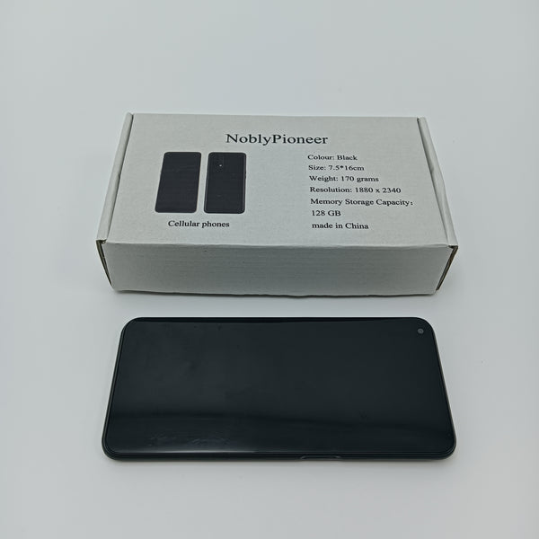 NoblyPioneer Cellular phones Black Cellular Phone, 7.5x16cm, 1880x2340 Resolution, 128 GB Storage, 170 grams