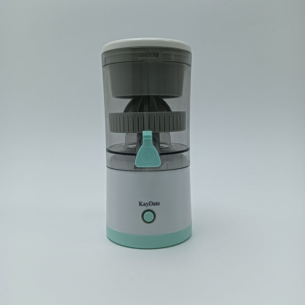 KayDate Juice extractors, electric Easy to Operate Electric Juicer with Transparent Container, White and Mint Green