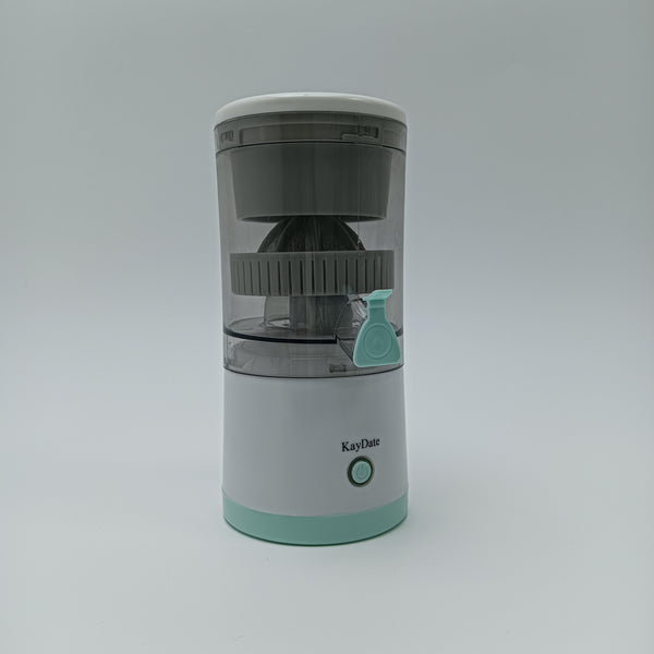 KayDate Juice extractors, electric Easy to Operate Electric Juicer with Transparent Container, White and Mint Green