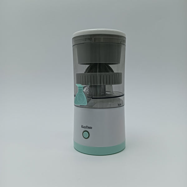 KayDate Juice extractors, electric Easy to Operate Electric Juicer with Transparent Container, White and Mint Green