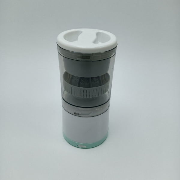 KayDate Juice extractors, electric Easy to Operate Electric Juicer with Transparent Container, White and Mint Green