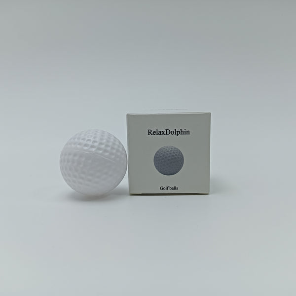RelaxDolphin Golf balls White Golf Balls, Inner Elastic Rubber Core, 42.67mm Diameter, 45g