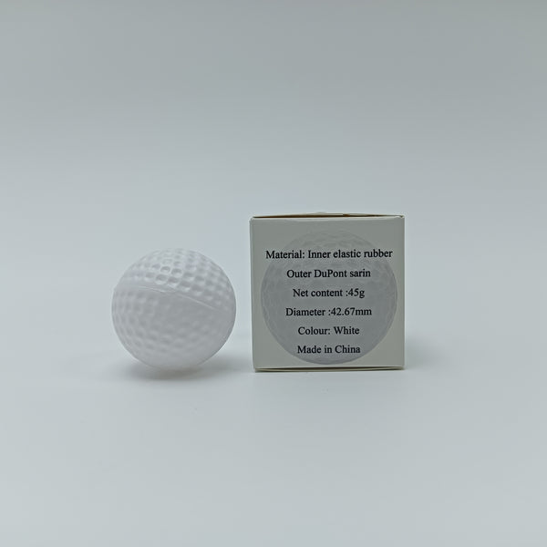 RelaxDolphin Golf balls White Golf Balls, Inner Elastic Rubber Core, 42.67mm Diameter, 45g