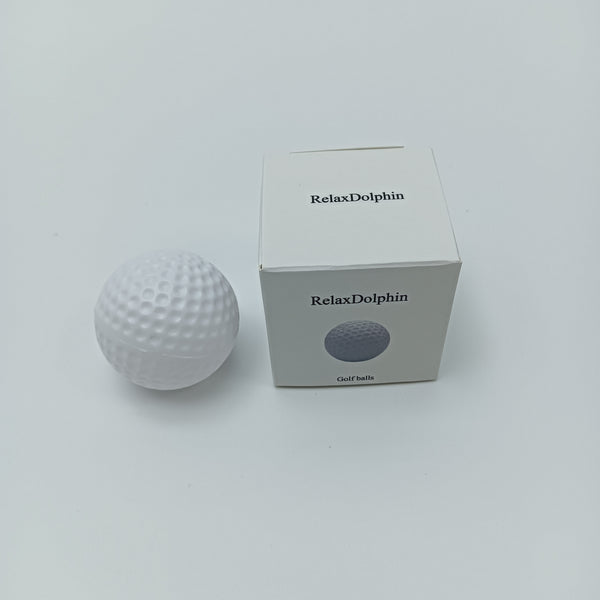 RelaxDolphin Golf balls White Golf Balls, Inner Elastic Rubber Core, 42.67mm Diameter, 45g