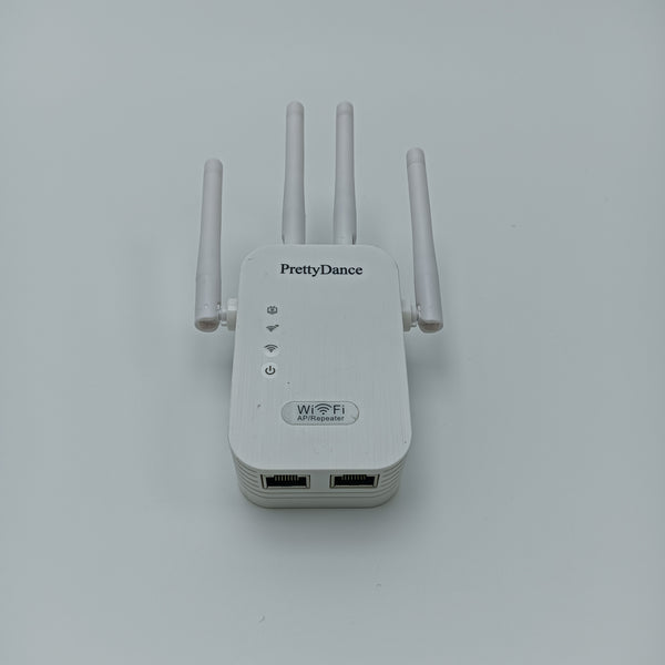 PrettyDance Wireless routers White Wireless Routers with 4 Antennas, Dual Ethernet Ports