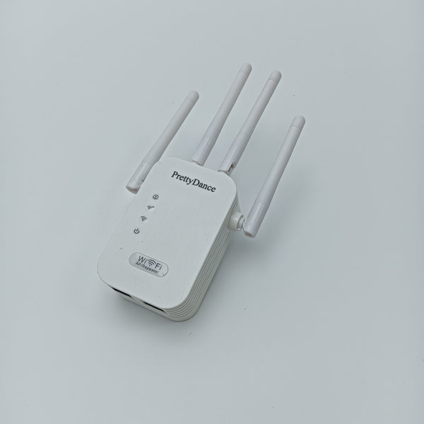 PrettyDance Wireless routers White Wireless Routers with 4 Antennas, Dual Ethernet Ports