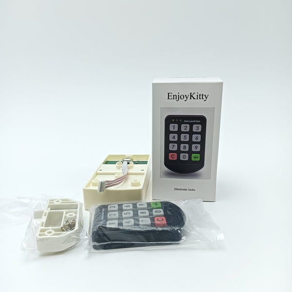 EnjoyKitty Electronic locks Electronic Keypad Lock, Plastic ABS Material, Key Password Unlocking