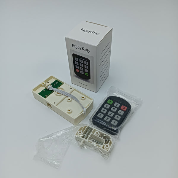 EnjoyKitty Electronic locks Electronic Keypad Lock, Plastic ABS Material, Key Password Unlocking