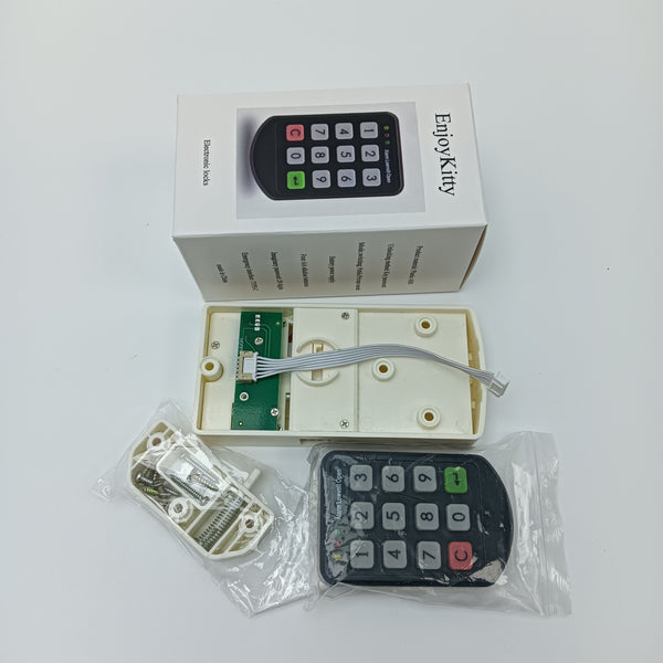 EnjoyKitty Electronic locks Electronic Keypad Lock, Plastic ABS Material, Key Password Unlocking