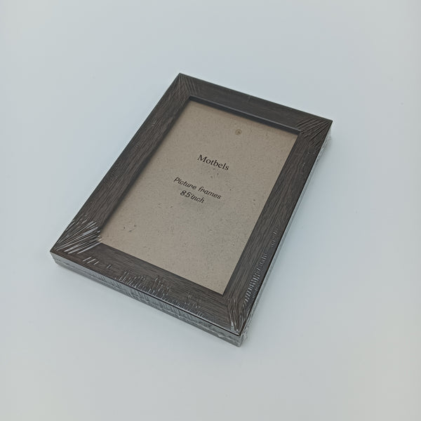 Motbels Picture frames Dark Brown Wood Grain Textured Picture Frame, 8.5 Inch, Wall and Tabletop Display
