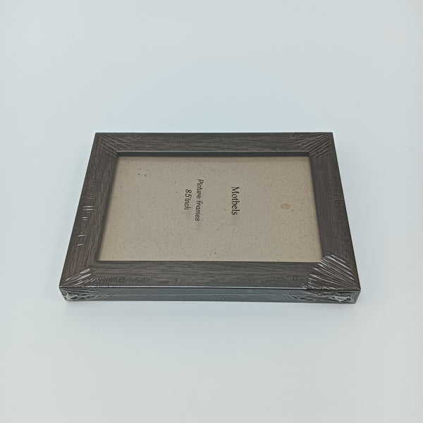Motbels Picture frames Dark Brown Wood Grain Textured Picture Frame, 8.5 Inch, Wall and Tabletop Display