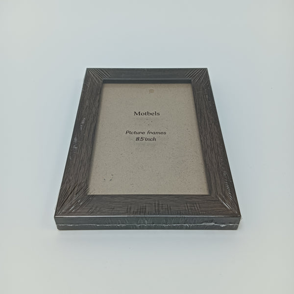 Motbels Picture frames Dark Brown Wood Grain Textured Picture Frame, 8.5 Inch, Wall and Tabletop Display