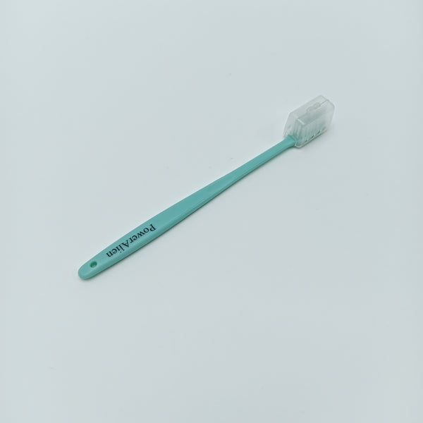 PowerAlien Tooth brushes Manual Toothbrush with Protective Cap, Soft Bristles, 7 Inches
