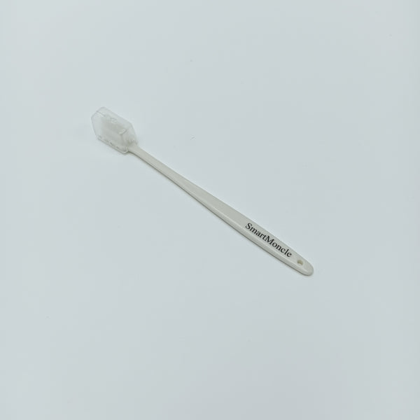 SmartMoncle Tooth brushes White Toothbrush with Protective Cap, Soft Bristles, Manual, Single Pack