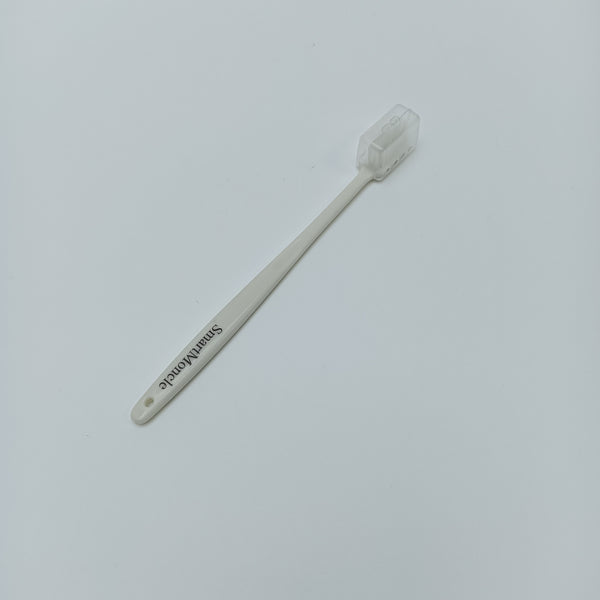 SmartMoncle Tooth brushes White Toothbrush with Protective Cap, Soft Bristles, Manual, Single Pack