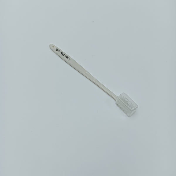 SmartMoncle Tooth brushes White Toothbrush with Protective Cap, Soft Bristles, Manual, Single Pack