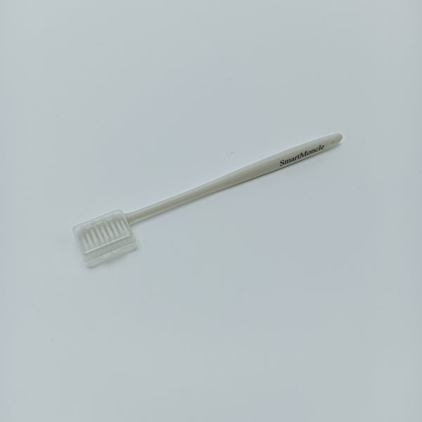 SmartMoncle Tooth brushes White Toothbrush with Protective Cap, Soft Bristles, Manual, Single Pack