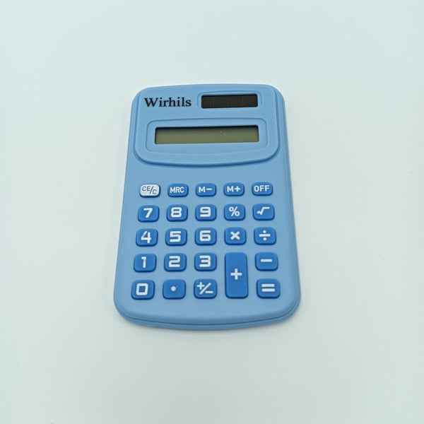 Wirhils Calculators Portable Desktop Calculator with Large Buttons, Blue