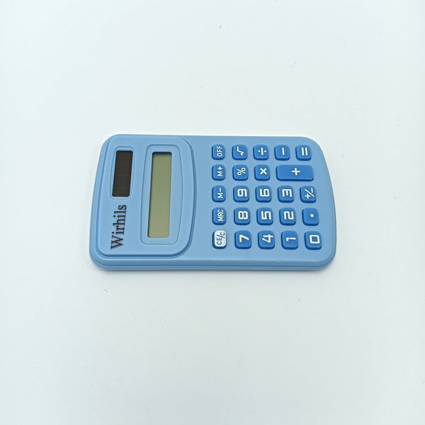 Wirhils Calculators Portable Desktop Calculator with Large Buttons, Blue
