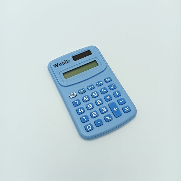Wirhils Calculators Portable Desktop Calculator with Large Buttons, Blue