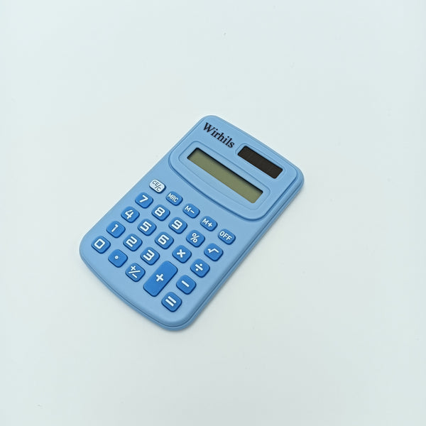Wirhils Calculators Portable Desktop Calculator with Large Buttons, Blue