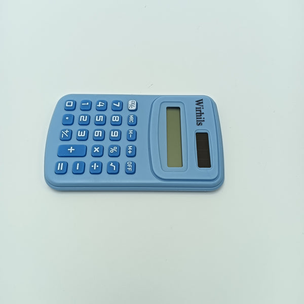 Wirhils Calculators Portable Desktop Calculator with Large Buttons, Blue