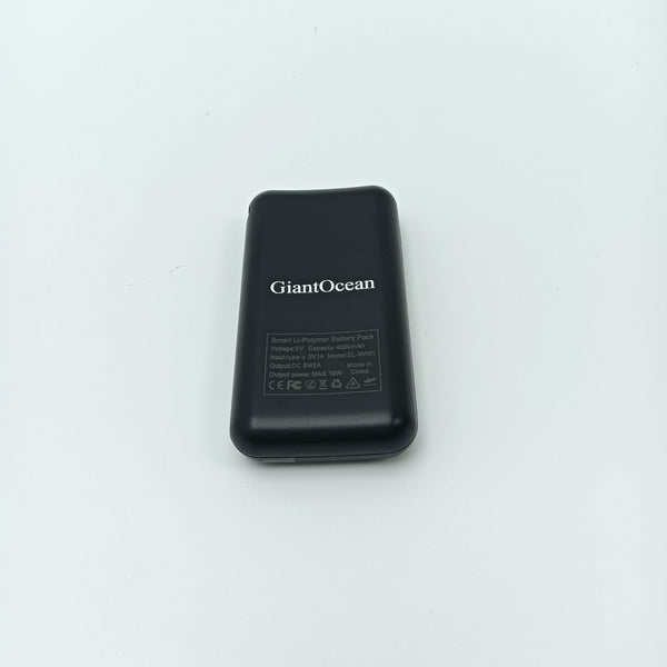 GiantOcean Portable power chargers Black Portable Power Bank, 4000mAh, 10W Output, External Cell Phone Charger